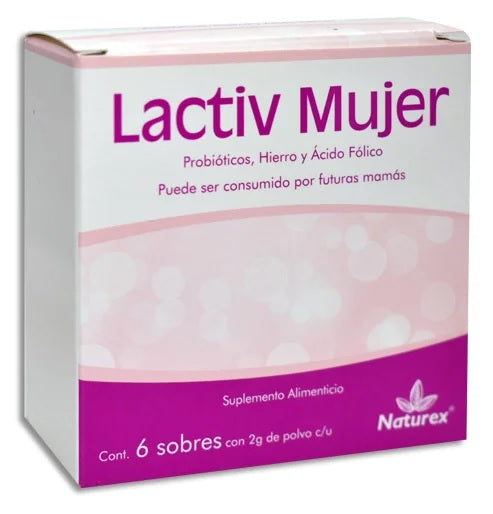 LACTIV MUJER PVO. CAJA C/6 SOBRES C/2 G.