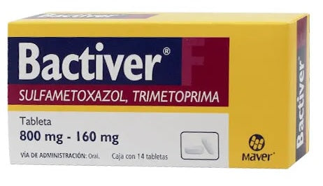 BACTIVER F TAB. 160/800 MG. CAJA C/14