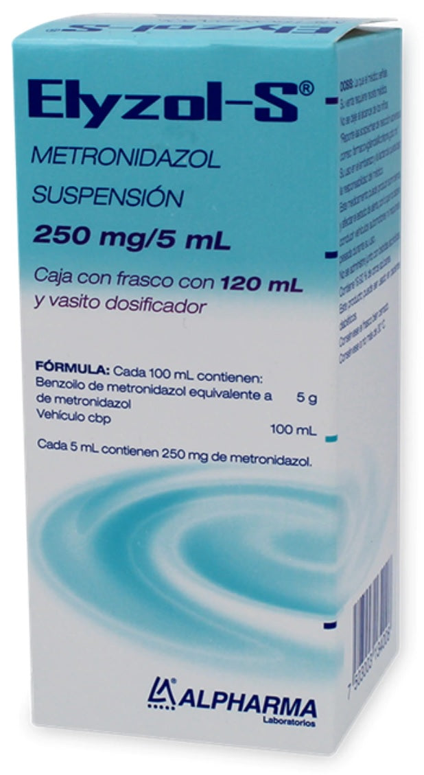 ELYZOL-S SUSP. CAJA C/FCO. C/120 ML.