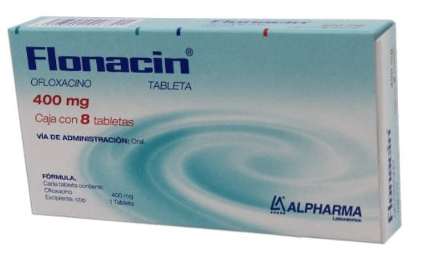 FLONACIN TAB. 400 MG CAJA C/8