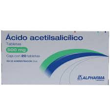 ACIDO ACETILSALICILICO TAB. 500 MG. CAJA C/20