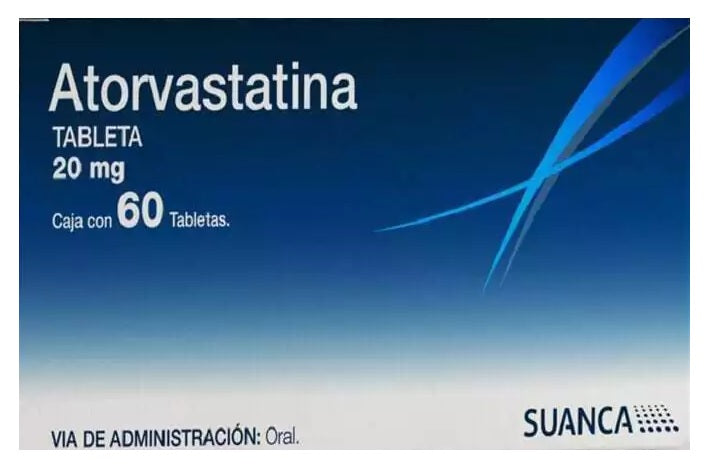 ATORVASTATINA TAB. 20 MG. CAJA C/60