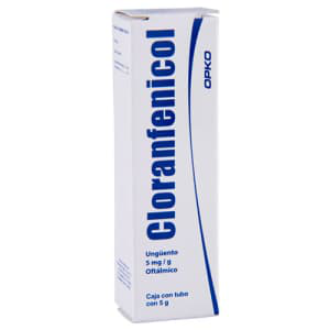 CLORANFENICOL UNGUENTO OFTALMICO CAJA C/TUBO C/5 G.