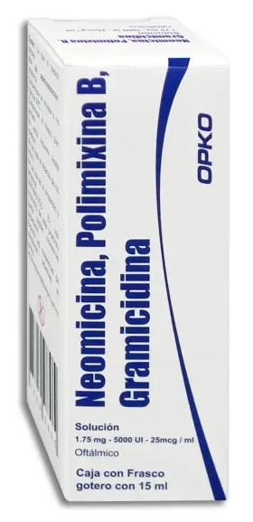 NEOMICINA-POLIMIXINA B-GRAMICIDINA SOL. OFTAL. FCO. C/15 ML.
