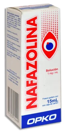 NAFAZOLINA SOL. OFT. 1 MG. CAJA C/FCO. C/15 ML.