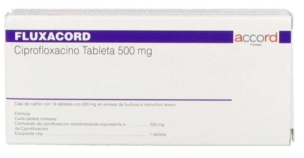 FLUXACORD TAB. 500 MG. CAJA C/14