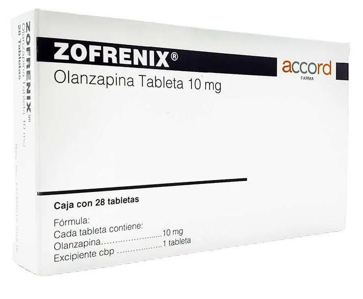 OLANZAPINA TAB. 10 MG. CAJA C/28