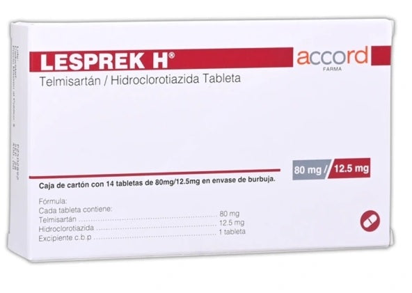 LESPREK H TAB. 80 MG./12.5 MG. CAJA C/14