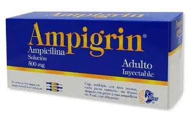 AMPIGRIN INY. ADULTO 3 FCOS. AMP. Y 3 ML. JER.
