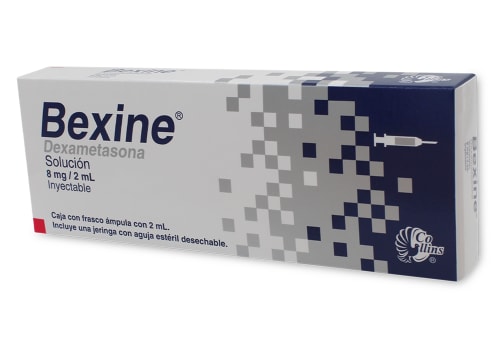 BEXINE INY. 8 MG. CAJA C/1 FCO. AMP. C/2 ML. Y JERINGA