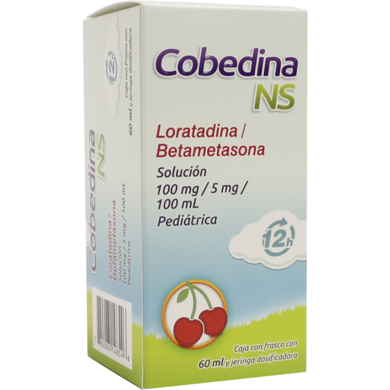 COBEDINA NS SOL PEDIATRICA 100/5 MG CAJA C/FCO C/60 ML