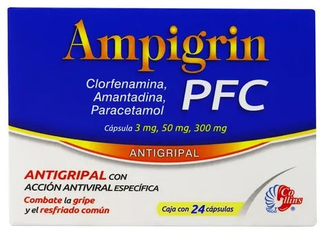 AMPIGRIN PFC CAP. 3/50/300 MG. CAJA C/24
