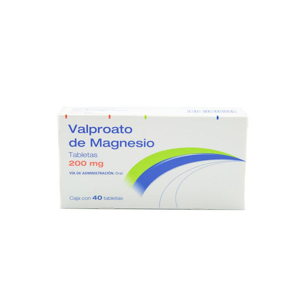 VALPROATO DE MAGNESIO LP 200 MG C/40 TABS